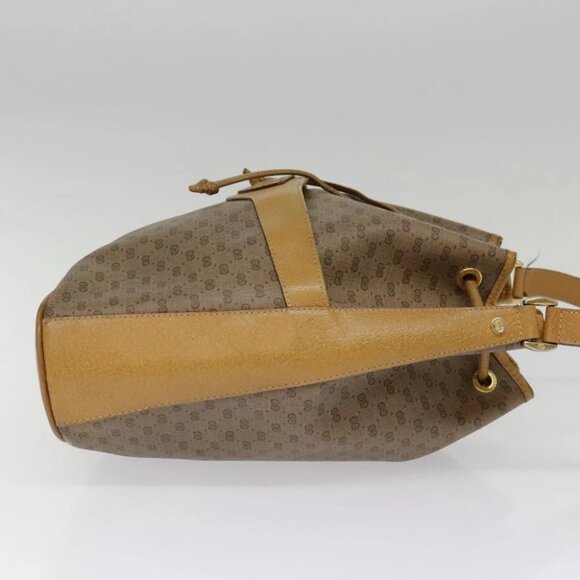 GUCCI Micro GG Supreme Shoulder Bag Beige Gold - Picture 3 of 15